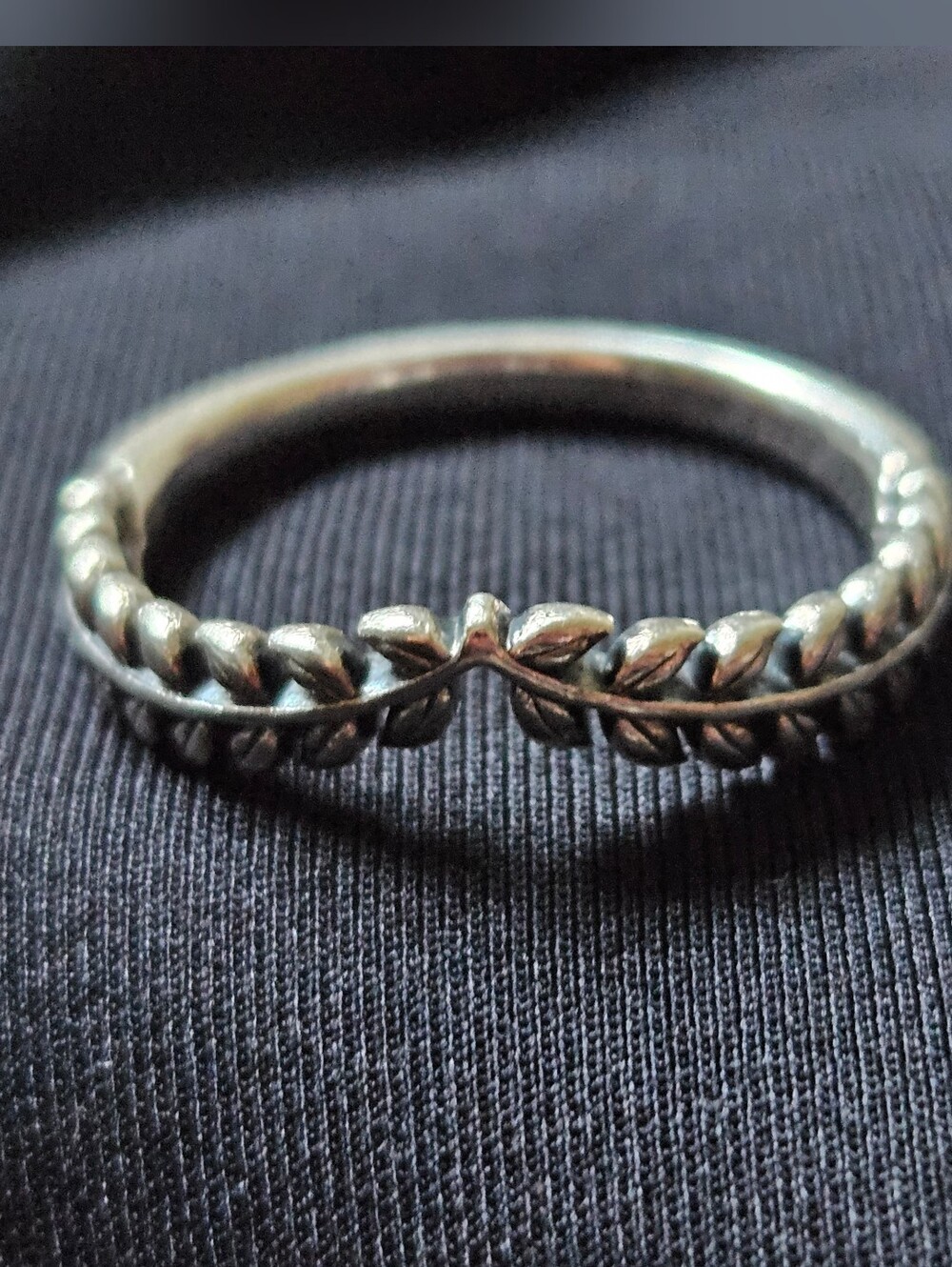 Pandora Wheat Grains Wishbone Ring Size 8.5
